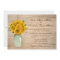 Country Rustic Mason Jar Sunflowers Wedding