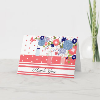 Country Rustic Mason Jar Thank You Card