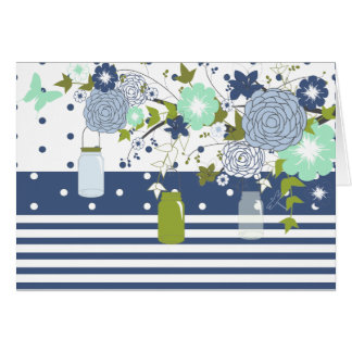 Country Rustic Mason Jar Thank You Card