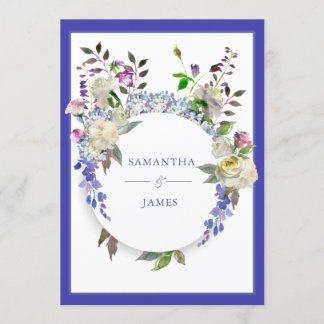 Country Rustic Peony Wedding Invitation