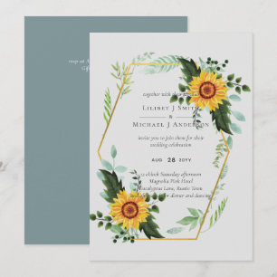 Country Rustic Sunflowers Greenery Wedding Budget