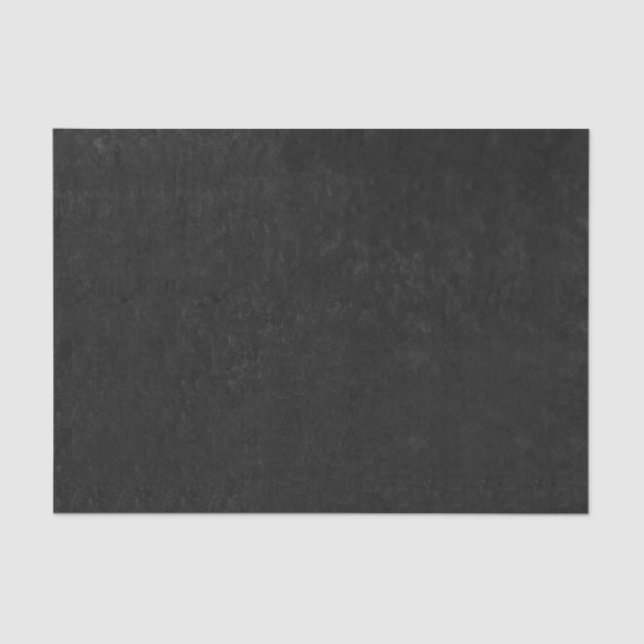 Country Rustic Vintage Dark Black Texture Tissue Paper (Front)