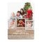 Country Rustic Wood Merry Christmas Photo Card