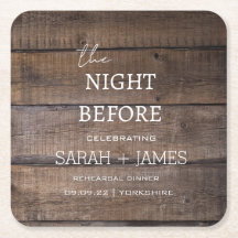 Country Rustic Wood Rehearsal Dinner Wedding