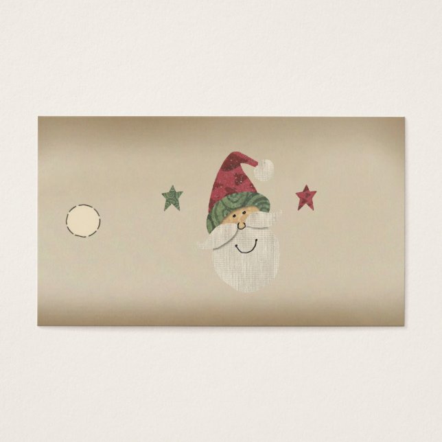Country Santa Hang Tag (Front)