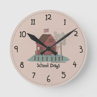 Country School Wall Clock