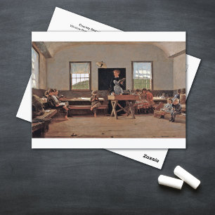 Country School Winslow Homer Postcard
