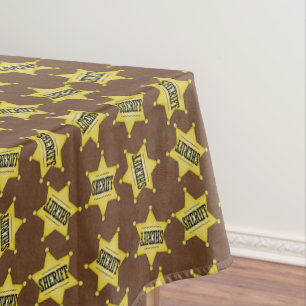 Country Sheriffs badge table cloth