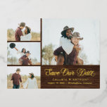 Country Side FOIL Rustic Save The Date Postcard<br><div class="desc">Modern and stylish save the date card to get your guests ready to celebrate. Designed by Berry Berry Sweet (www.berryberrysweet.com). Visit our website for modern and stylish invitations,  announcements,  and personalised gifts.</div>