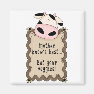 Country Silly Fun Cow Fridge Magnet