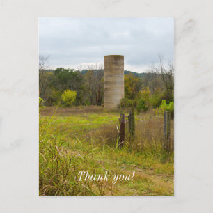 Country Silo Postcard