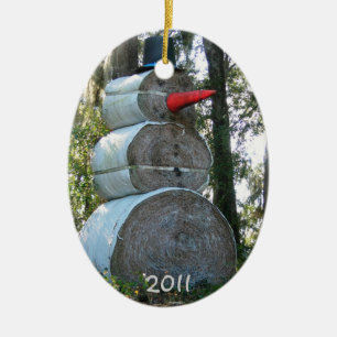 Country Snowman Ornament