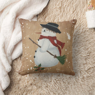 Country Snowman Pillow
