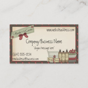 Country Soaps & Bath Products Business Card