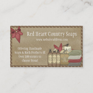 Country Soaps & Bath Products D2 Business Cards