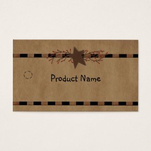 Country Star Hang Tag