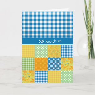 Country Style Any Age Birthday Card Welsh Greeting