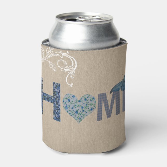 Country Style Home Collage Can Cooler (Can Front)