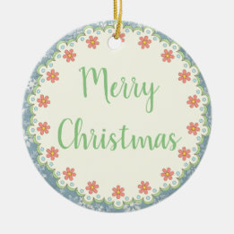 Country Style Merry Christmas Tree / Gift Ornament