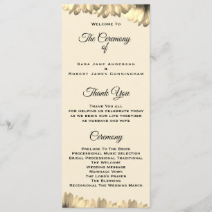 Country Style Wedding Ceremony Card