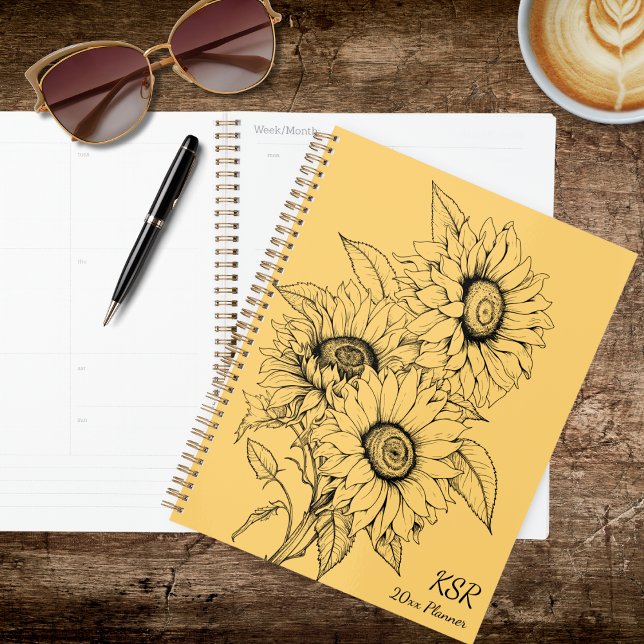 Country Sunflower Illustration Planner (Creator Uploaded)