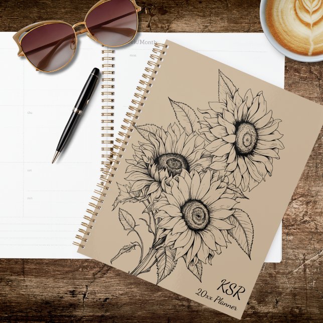 Country Sunflower Illustration Planner (Creator Uploaded)