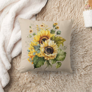 Country Sunflower Splendour  Cushion