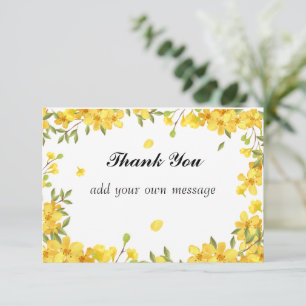 Country Sunflower Spring Thank You Card