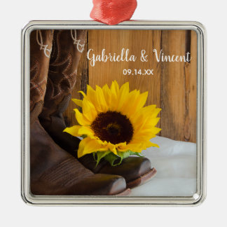 Country Sunflower Western Wedding Metal Tree Decoration