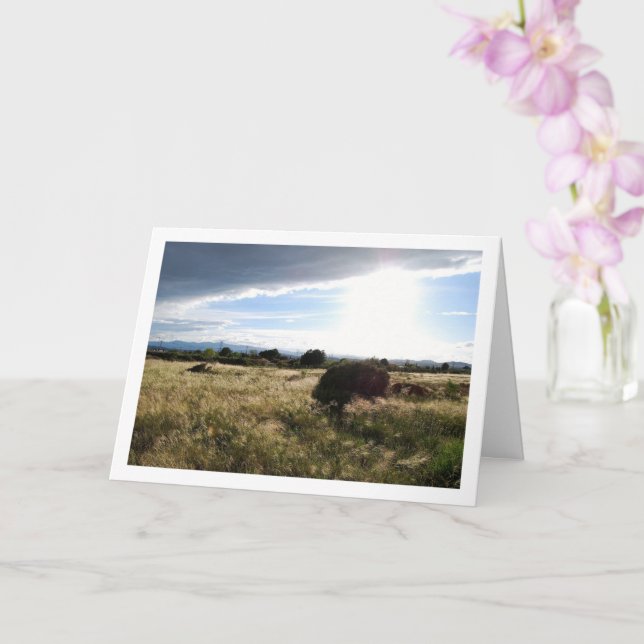 Country Sunrise Landscape Card (Orchid)