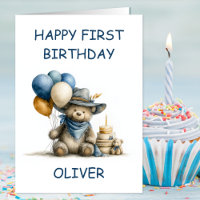 Country Teddy Bear 1st Birthday