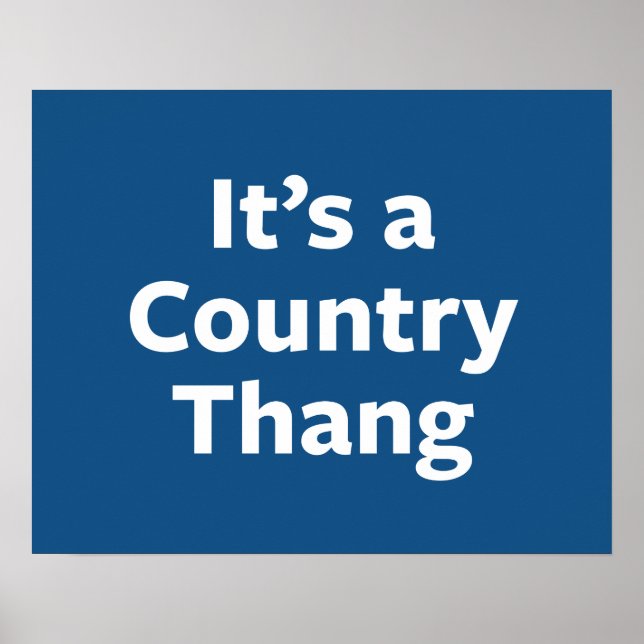 Country Thang Poster (Front)
