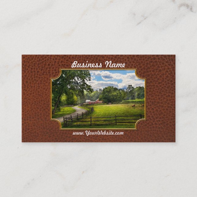 Country - The pasture Business Card (Front)