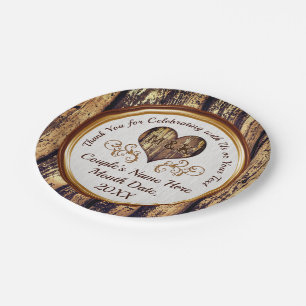 Country Themed Wedding Rustic Wedding Paper Plates