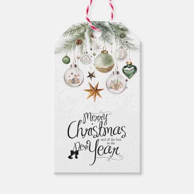 Country Time Ornaments Gift Tags (Front)