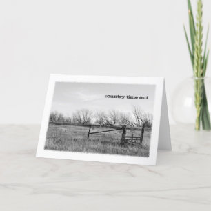 Country Time Out Greeting Card