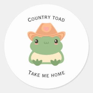 Country Toad vinyl sticker
