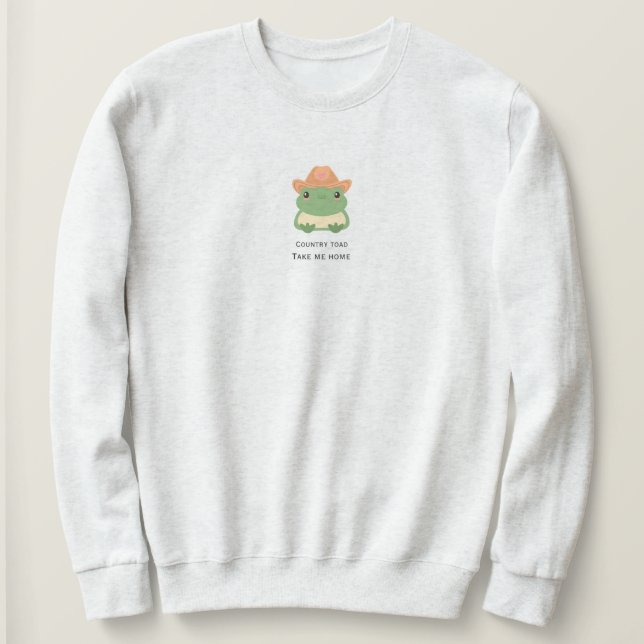 Country toads cute sweatshirt (Design Front)