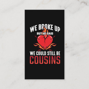 Country Trash Relationship Divorce Break up couple Business Card