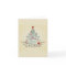 Country tree with decorations on Christmas card