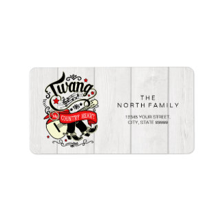 Country Twang Red/Black ID464 Label