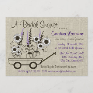 Country Wagon Bridal Shower Invitation