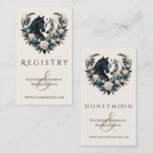 Country Wedding-Horses in Love Business Card