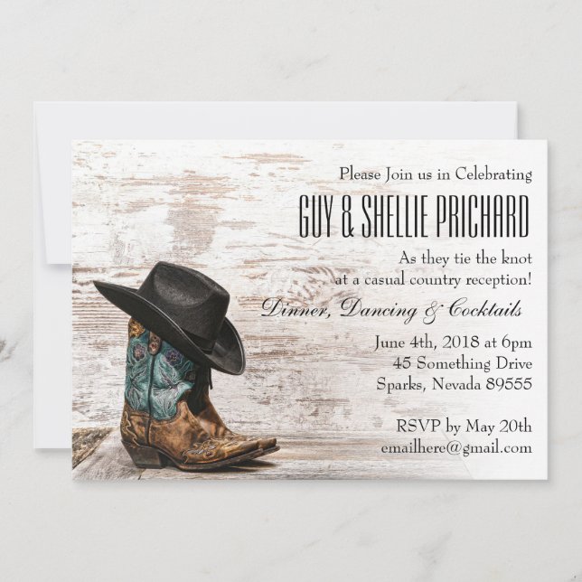 Country Wedding Invitation (Front)