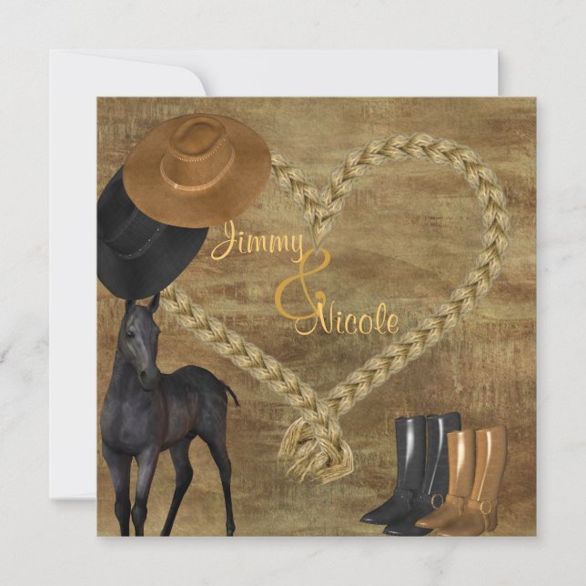 Country WEDDING INVITATION (Front)
