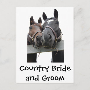 Country Wedding Postcard
