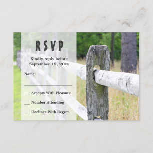 Country Wedding RSVP Card