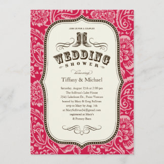 Country Wedding Shower Invitations
