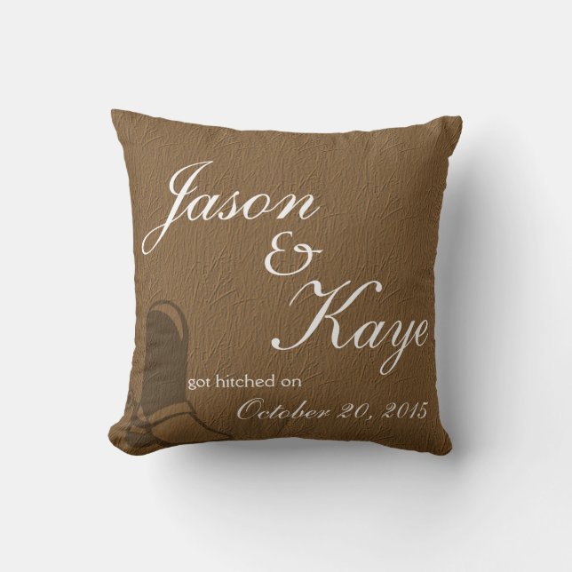 Country Wedding Throw Pillows (Front)