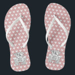 Country Wedding Tractor Flip Flop Footwear<br><div class="desc">A pair of tractor country farm themed wedding fun flip flops.</div>